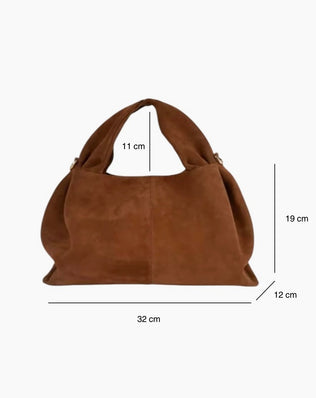 Patricia taske - ægte ruskind (stor) - Små tasker - Khaia