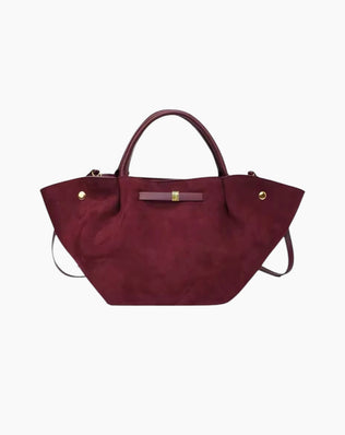 Mira Taske - Vegansk ruskind - Mørkerød - Skuldertasker - Khaia