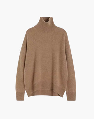 Cashmere rullekrave sweater