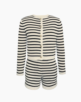 Nina Stribet Strikket Sæt - S / Khaia