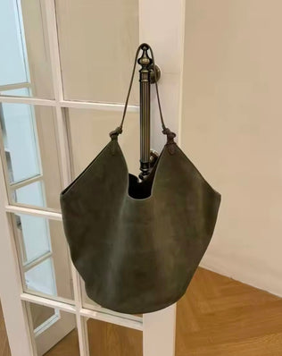 Agnes Bucket Taske - Ægte ruskind - Shoppere - Khaia