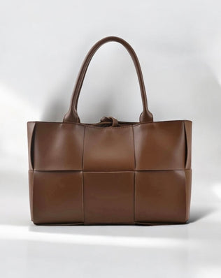 Petra Flettet Taske - 49 cm - Skuldertasker - Khaia