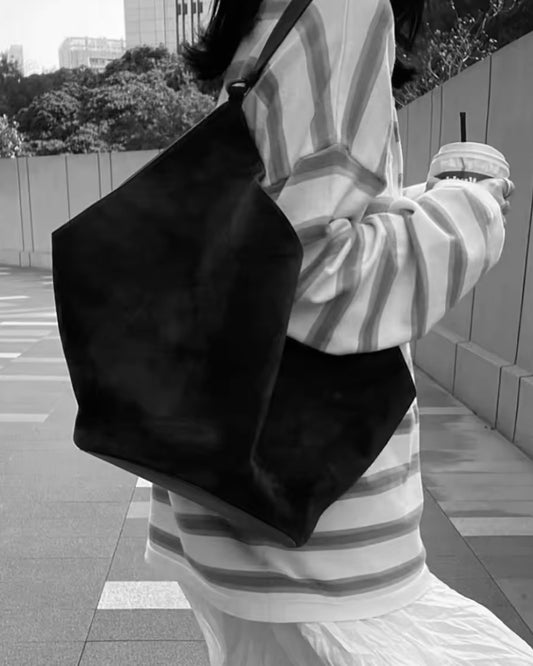 Agnes Bucket Taske - Ægte ruskind - Shoppere - Khaia