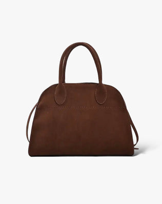 Lulu Taske - 33 cm (vegansk ruskind) - Brun - Håndtasker - Khaia