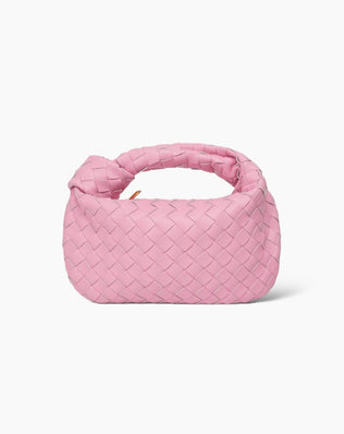 Fiona Flettet Taske - 28 cm - Lyserød - Små tasker