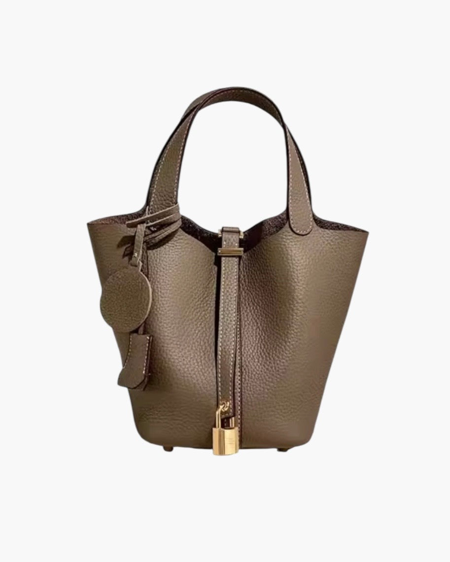 Bucket taske med hængelås