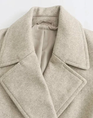 Julia Dobbeltradet Frakke - Frakker - Khaia