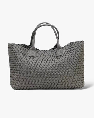 Holly Taske - Ægte læder - Mørkegrå / 45x22 cm - Shoppere - Khaia