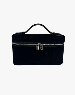 Louise Taske - 20 cm (ægte ruskind) - Sort - Små tasker - Khaia