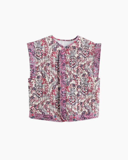 Quiltet mønstret vest