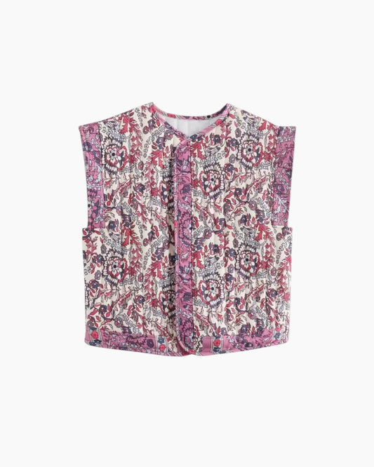 Quiltet mønstret vest