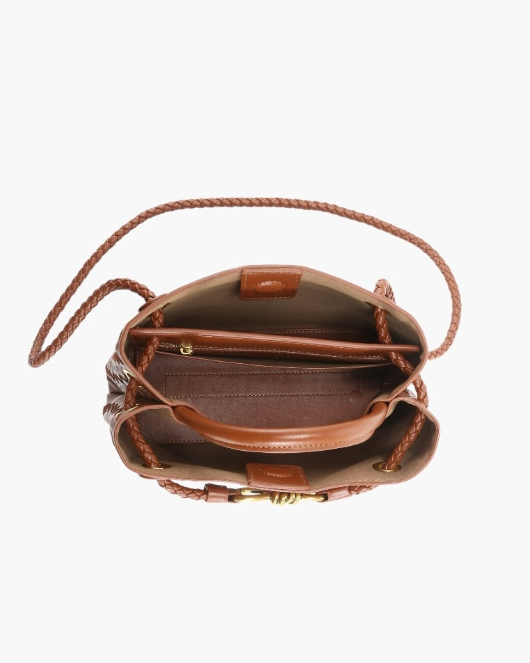Liva Flettet Taske - 25 cm - Små tasker - Khaia