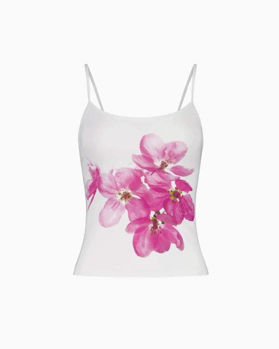 Kirsebærblomst Top - S / Hvid - Toppe - Khaia