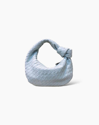 Fiona Flettet Taske - 26 cm - Babyblå - Små tasker