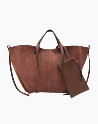 Polly Taske - Stor (vegansk ruskind) - Brun - Khaia