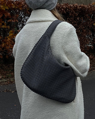 Jessica Flettet Taske - 47 cm - Skuldertasker