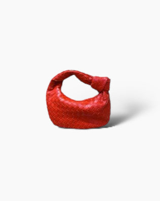 Fiona Flettet Taske - 26 cm - Rød - Små tasker