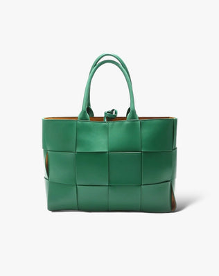 Petra Flettet Taske - Kalveskind - Grøn - Skuldertasker