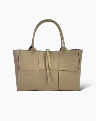 Petra Flettet Taske - 30 cm - Beige - Skuldertasker - Khaia