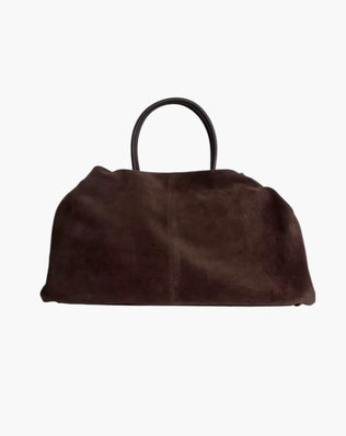 Rummelig taske i ruskind