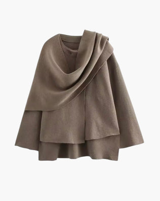 Jakke med tørklæde