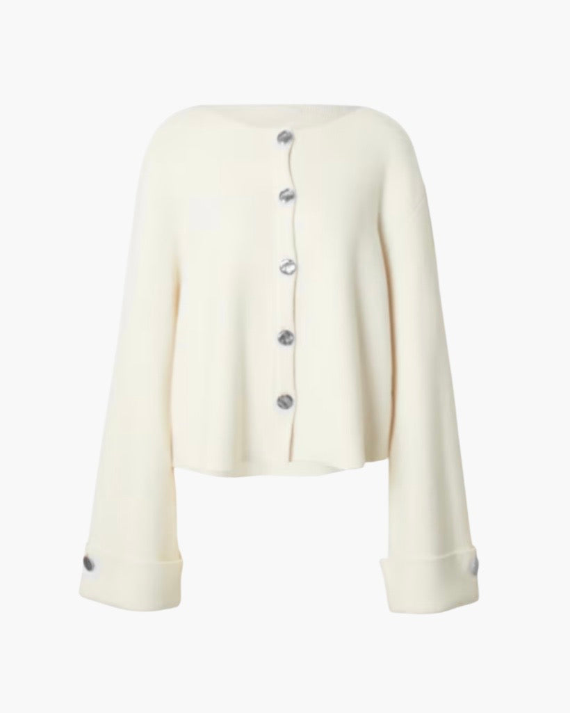 Cardigan med brede ærmer