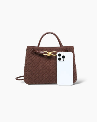 Liva Flettet Taske - Vegansk Ruskind - Små tasker - Khaia