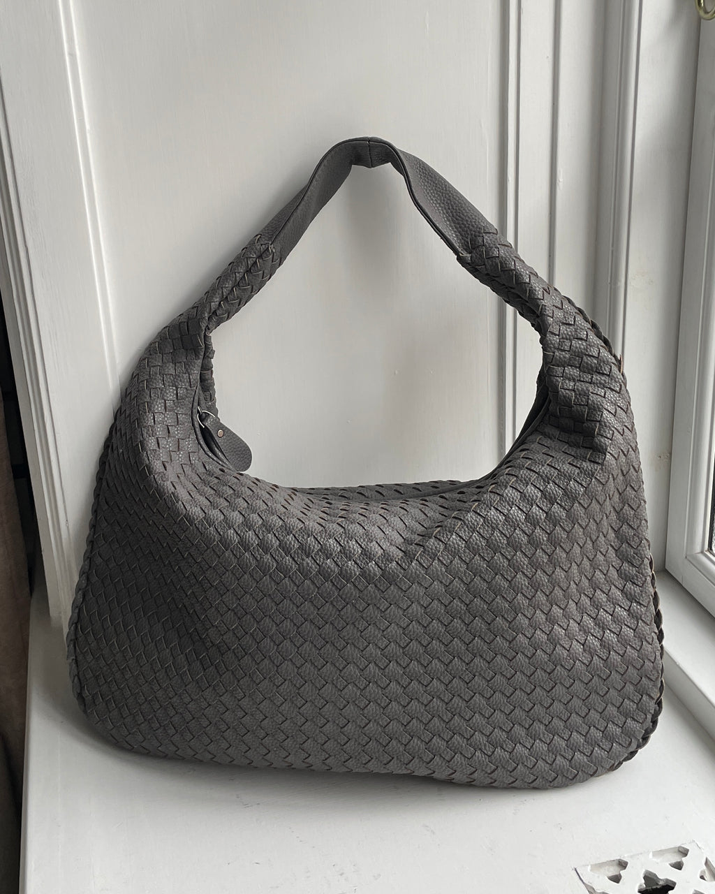 Jessica Flettet Taske - 47 cm - Skuldertasker