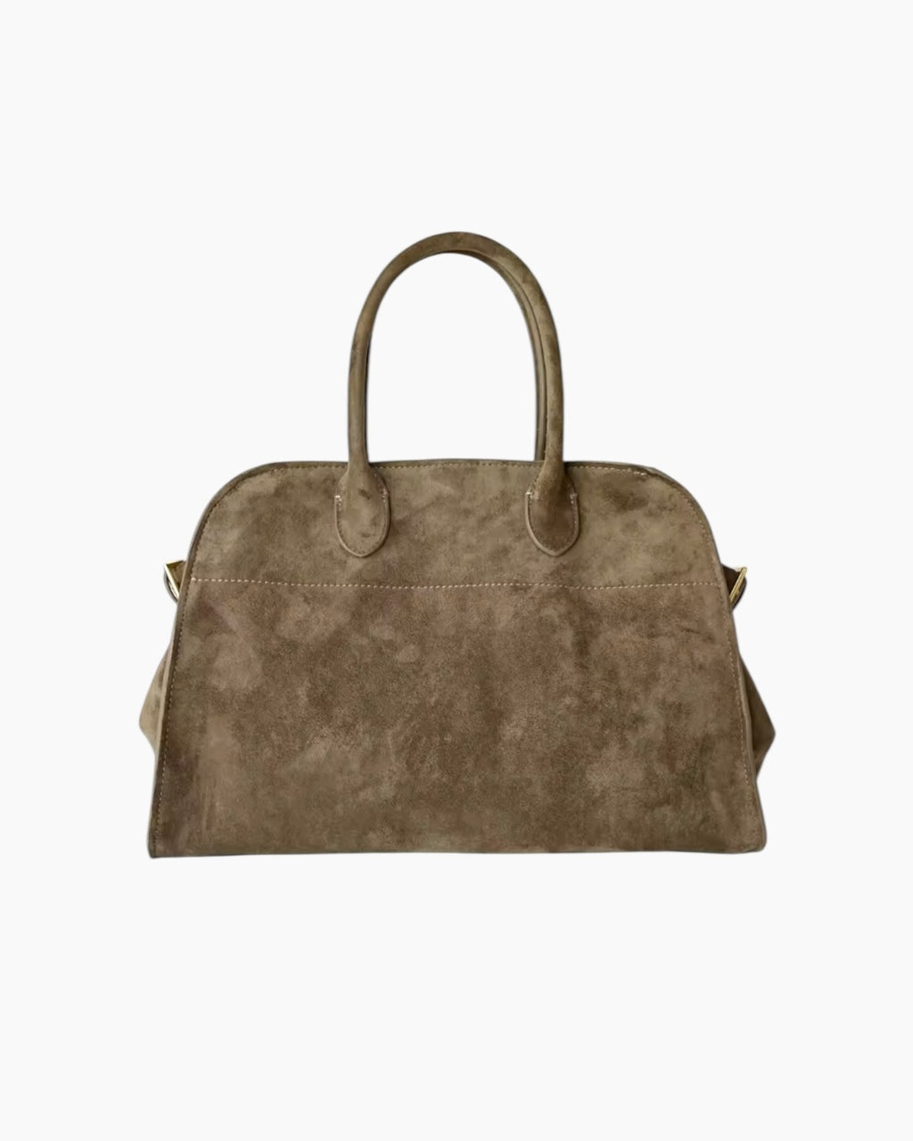Lulu taske - 39 cm (ægte ruskind) - Taupe - Håndtasker - Khaia