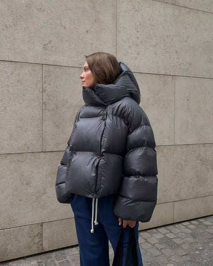 Kort Oversize Puffer Jakke