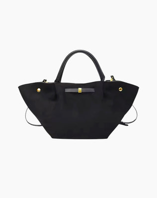 Mira Taske - Vegansk ruskind - Sort - Skuldertasker - Khaia