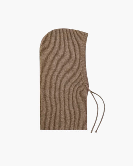 Balaclava i uld med snører