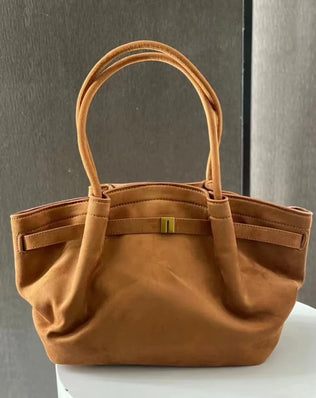 Lara taske - Stor (vegansk ruskind) - Håndtasker - Khaia