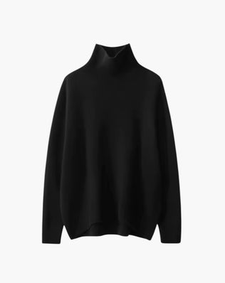 Cashmere rullekrave sweater