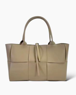 Petra Flettet Taske - 49 cm - Beige - Skuldertasker - Khaia