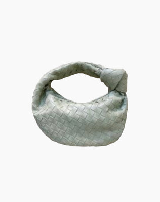 Fiona Flettet Taske - 26 cm - Lys oliven - Små tasker