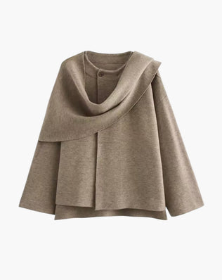 Jakke med tørklæde