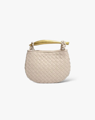 Ellie Flettet Taske - 25 cm - Lys beige - Små tasker - Khaia