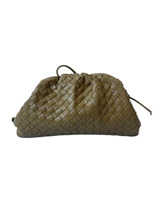 Jessica Flettet Clutch - 37 cm - Brun - Clutches