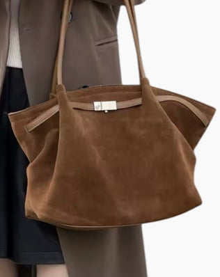 Stella Taske - Ruskind & Læder - Håndtasker - Khaia