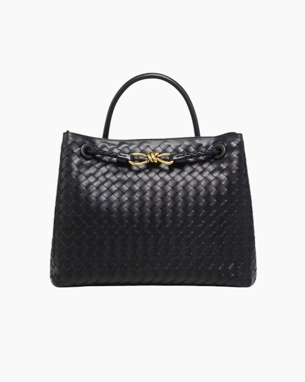 Liva Flettet Taske - 35 cm - Sort - Håndtasker - Khaia