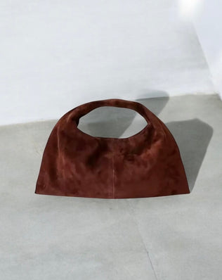 Alvilde Taske - Ægte Ruskind - Håndtasker - Khaia