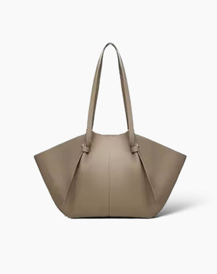 Nora Taske - Ægte læder - Lysegrå - Khaia