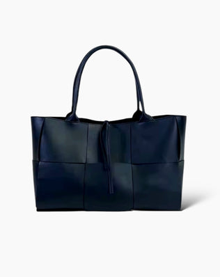 Petra Flettet Taske - 30 cm - Sort - Skuldertasker - Khaia