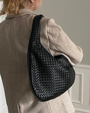 Jessica Flettet Taske - 47 cm - Skuldertasker