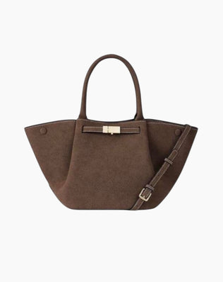 Diana Taske - Lille (vegansk ruskind) - Mørkebrun - Shoppere - Khaia