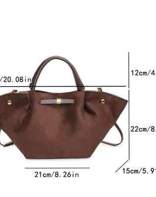 Mira Taske - Vegansk ruskind - Skuldertasker - Khaia