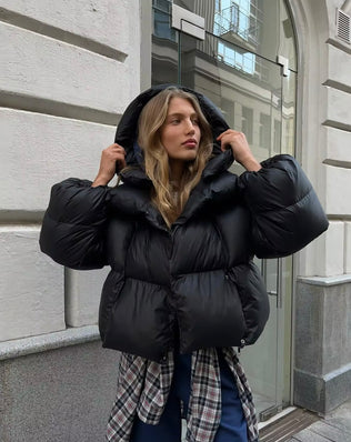 Kort Oversize Puffer Jakke - Jakker - Khaia
