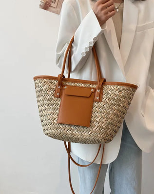 Mille Sivtaske Med Lomme - Skuldertasker - Khaia