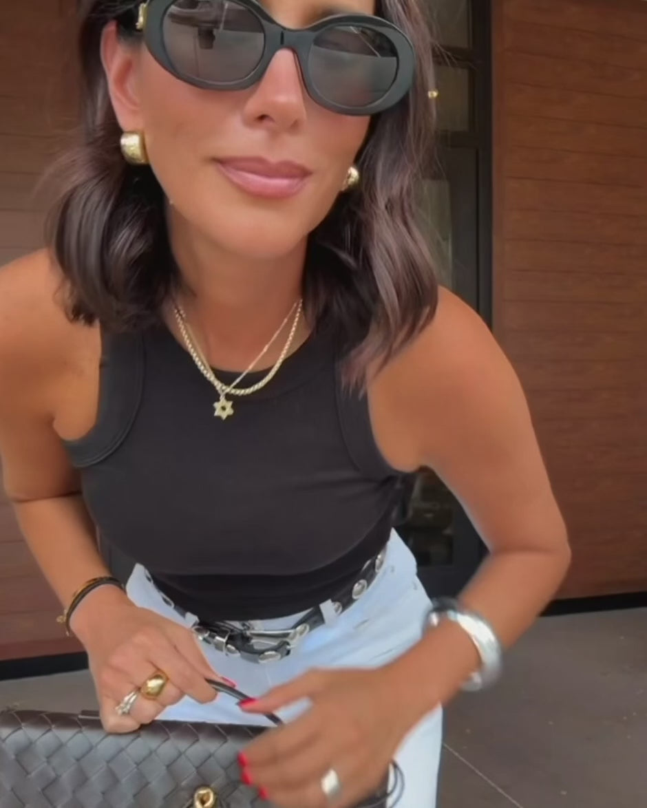 Liva Flettet Clutch med skulderrem